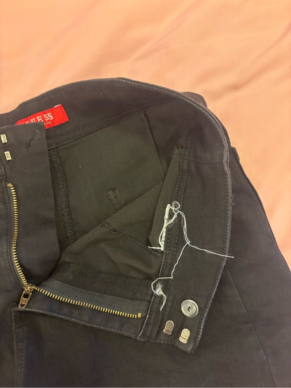 Guess High-Waist Black Women's Shorts - Picture 4 of 5